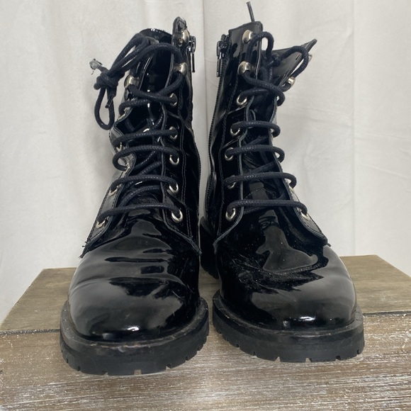 Kurt Geiger Side Zip Combat Boot - Picture 4 of 8